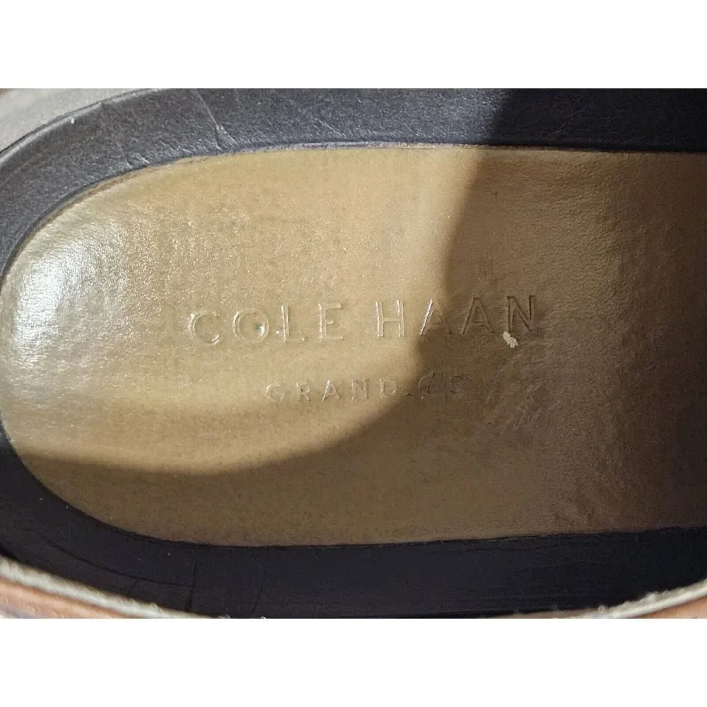 Cole Haan Grand OS Oxford Wingtip Leather Dress‎ Shoes Brown C26472 Men's 13
